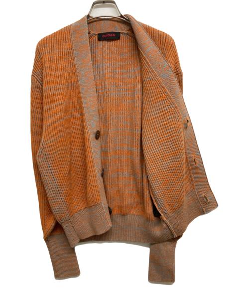 CABAN（キャバン）CABaN (キャバン) コットンカシミヤ ローゲージ Vネックカーディガン ブラウン サイズ:Fの古着・服飾アイテム