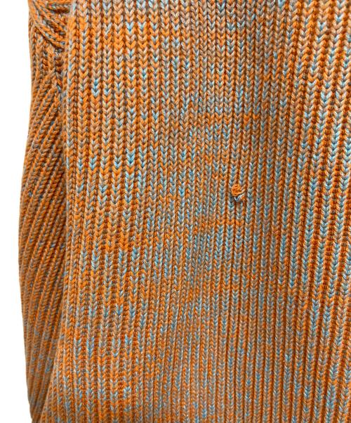 CABAN（キャバン）CABaN (キャバン) コットンカシミヤ ローゲージ Vネックカーディガン ブラウン サイズ:Fの古着・服飾アイテム