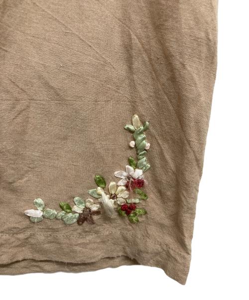 tricot COMME des GARCONS（トリココムデギャルソン）tricot COMME des GARCONS (トリココムデギャルソン) リネン混ブラウス ブラウン サイズ:Mの古着・服飾アイテム