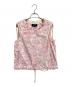 tricot COMME des GARCONS（トリココムデギャルソン）の古着「花柄ノースリーブブラウス」｜ピンク