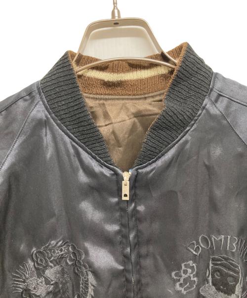 BEAMS（ビームス）BEAMS (ビームス) テーラー東洋 (テーラートウヨウ) リバーシブルスカジャン ブラック×ベージュ サイズ:Lの古着・服飾アイテム
