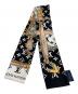 LOUIS VUITTON (ルイ ヴィトン) シルクスカーフ ブラック×ホワイト：22000円