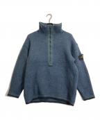 STONE ISLANDストーンアイランド）の古着「ハーフジップニット」｜ネイビー