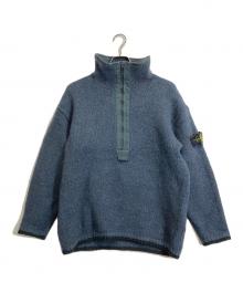 STONE ISLAND（ストーンアイランド）の古着「ハーフジップニット」｜ネイビー