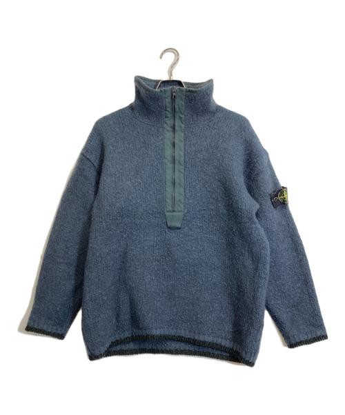 STONE ISLAND（ストーンアイランド）STONE ISLAND (ストーンアイランド) ハーフジップニット ネイビー サイズ:Lの古着・服飾アイテム
