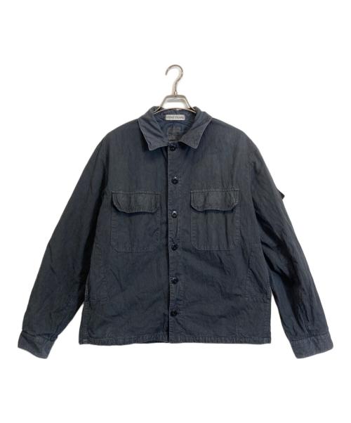 STONE ISLAND（ストーンアイランド）STONE ISLAND (ストーンアイランド) GARMENT DYED JACKET ブラック サイズ:Lの古着・服飾アイテム