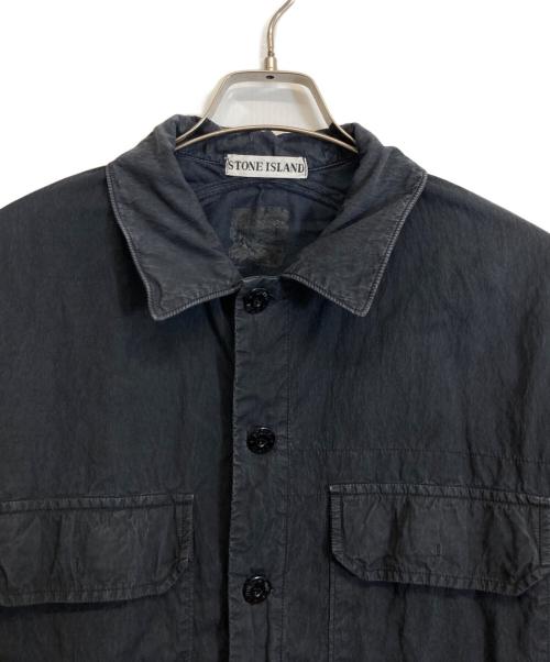 STONE ISLAND（ストーンアイランド）STONE ISLAND (ストーンアイランド) GARMENT DYED JACKET ブラック サイズ:Lの古着・服飾アイテム