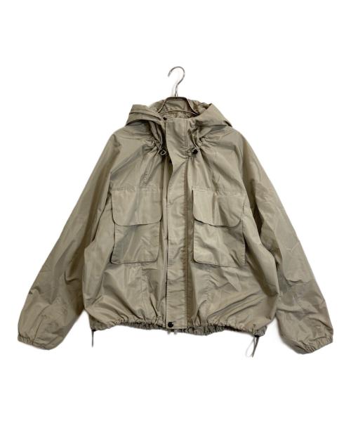 GALERIE VIE（ギャルリーヴィー）GALERIE VIE (ギャルリーヴィー) メモリータフタ フーデットブルゾン ベージュ サイズ:FREEの古着・服飾アイテム