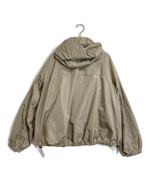 GALERIE VIE（ギャルリーヴィー）GALERIE VIE (ギャルリーヴィー) メモリータフタ フーデットブルゾン ベージュ サイズ:FREEの古着・服飾アイテム