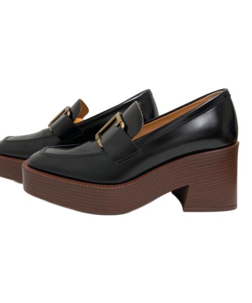 TOD'S（トッズ）TOD'S (トッズ) タイムレスローファー ブラック サイズ:35の古着・服飾アイテム