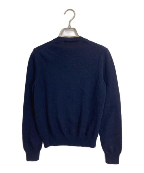 PLAY COMME des GARCONS（プレイコムデギャルソン）PLAY COMME des GARCONS (プレイコムデギャルソン) クルーネックカーディガン ネイビー サイズ:Sの古着・服飾アイテム