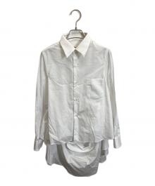 COMME des GARCONS（コムデギャルソン）の古着「ドッキングAラインブラウス」｜ホワイト