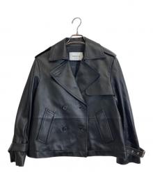 COACH（コーチ）の古着「Mini Leather Trench Coat」｜ブラック