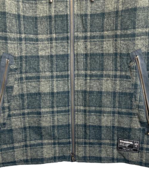 NEIGHBORHOOD（ネイバーフッド）NEIGHBORHOOD (ネイバーフッド) CHECK ZIP JACKET グリーン サイズ:Lの古着・服飾アイテム