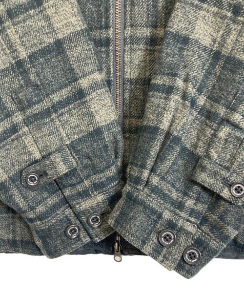 NEIGHBORHOOD（ネイバーフッド）NEIGHBORHOOD (ネイバーフッド) CHECK ZIP JACKET グリーン サイズ:Lの古着・服飾アイテム