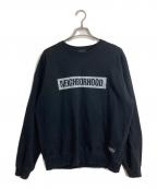 Schott×NEIGHBORHOODショット×ネイバーフッド）の古着「SWEAT SHIRT LONG SLEEVE」｜ブラック