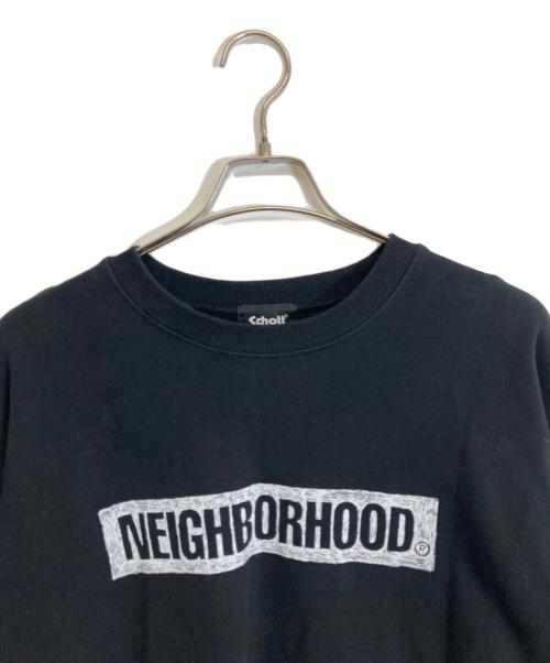 Schott（ショット）Schott (ショット) NEIGHBORHOOD (ネイバーフッド) SWEAT SHIRT LONG SLEEVE ブラック サイズ:Lの古着・服飾アイテム