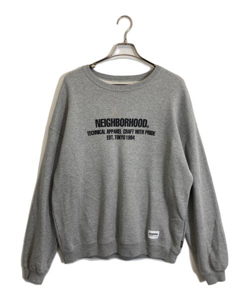 NEIGHBORHOOD（ネイバーフッド）NEIGHBORHOOD (ネイバーフッド) CLASSIC SWEATSHIRT LS グレー サイズ:Lの古着・服飾アイテム