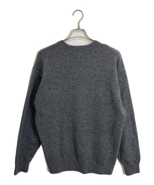 NEIGHBORHOOD（ネイバーフッド）NEIGHBORHOOD (ネイバーフッド) INTARSIA CREWNECK SWEATER グレー サイズ:Lの古着・服飾アイテム