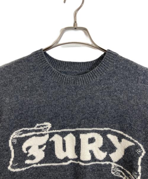 NEIGHBORHOOD（ネイバーフッド）NEIGHBORHOOD (ネイバーフッド) INTARSIA CREWNECK SWEATER グレー サイズ:Lの古着・服飾アイテム