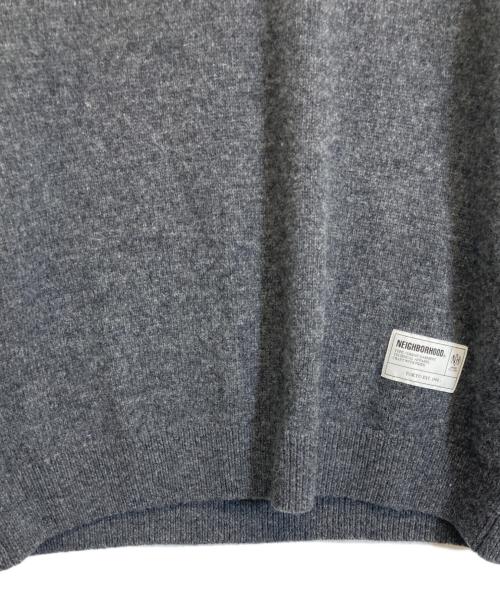 NEIGHBORHOOD（ネイバーフッド）NEIGHBORHOOD (ネイバーフッド) INTARSIA CREWNECK SWEATER グレー サイズ:Lの古着・服飾アイテム