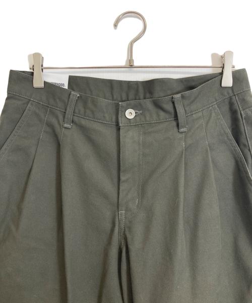 NEIGHBORHOOD（ネイバーフッド）NEIGHBORHOOD (ネイバーフッド) BAGGY SILHOUETTE TWO TUCK PANTS グリーン サイズ:Lの古着・服飾アイテム
