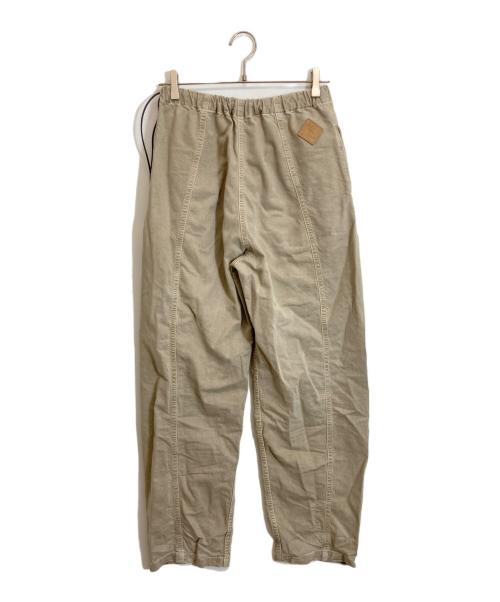 haikure（ハイクル）HAIKURE (ハイクル) コットンリネンワイドパンツ/ANGEL SHORT LENGTH TWILL ベージュ サイズ:36の古着・服飾アイテム