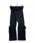 OPEN YY (オープンワイワイ) ROLLED WAIST SWEAT CARGO PANTS ブラック サイズ:S：16000円