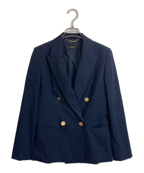 allureville（アルアバイル）allureville (アルアバイル) ダブルジャケット ネイビー サイズ:1の古着・服飾アイテム