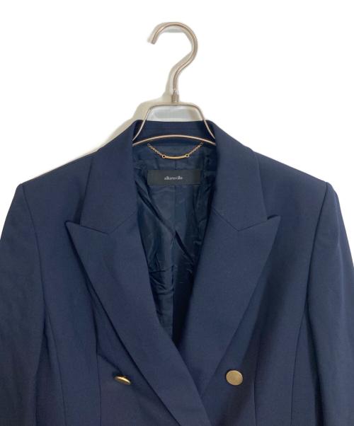 allureville（アルアバイル）allureville (アルアバイル) ダブルジャケット ネイビー サイズ:1の古着・服飾アイテム