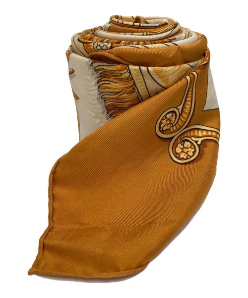 HERMES（エルメス）HERMES (エルメス) カレ90/BRIDE DECOUR ブラウンの古着・服飾アイテム