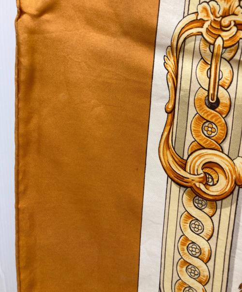 HERMES（エルメス）HERMES (エルメス) カレ90/BRIDE DECOUR ブラウンの古着・服飾アイテム