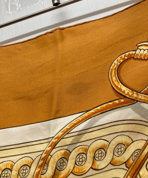 HERMES（エルメス）HERMES (エルメス) カレ90/BRIDE DECOUR ブラウンの古着・服飾アイテム