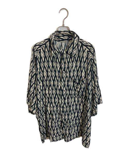 m's braque（エムズブラック）M'S BRAQUE (エムズブラック) オープンカラーシャツ グレー サイズ:38の古着・服飾アイテム