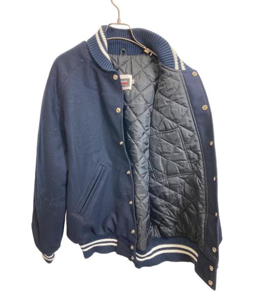 COLEMAN Knitting MILLS（コールマンニッティングミルズ）Coleman knitting mills (コールマンニッティングミルズ) スタジャン ネイビー サイズ:Lの古着・服飾アイテム