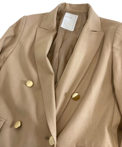 Noble（ノーブル）Noble (ノーブル) テーラードジャケット ブラウン サイズ:38の古着・服飾アイテム