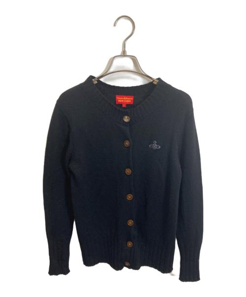Vivienne Westwood RED LABEL（ヴィヴィアンウエストウッドレッドレーベル）Vivienne Westwood RED LABEL (ヴィヴィアンウエストウッドレッドレーベル) オーブ刺繍カーディガン ブラック サイズ:2の古着・服飾アイテム