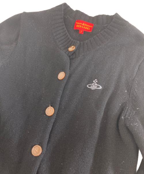 Vivienne Westwood RED LABEL（ヴィヴィアンウエストウッドレッドレーベル）Vivienne Westwood RED LABEL (ヴィヴィアンウエストウッドレッドレーベル) オーブ刺繍カーディガン ブラック サイズ:2の古着・服飾アイテム