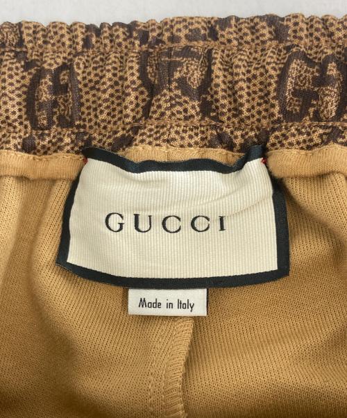 GUCCI（グッチ）GUCCI (グッチ) GG総柄テクニカルジャージロングパンツ ベージュ サイズ:XSの古着・服飾アイテム