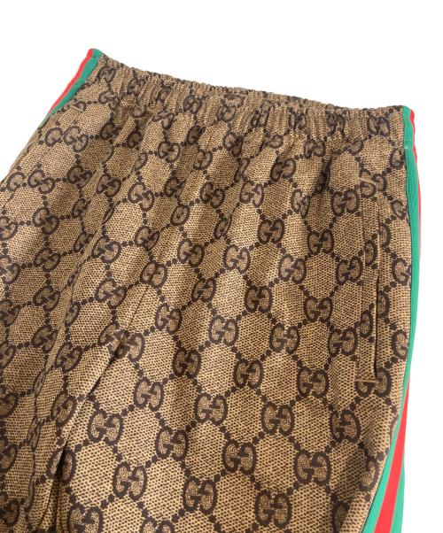GUCCI（グッチ）GUCCI (グッチ) GG総柄テクニカルジャージロングパンツ ベージュ サイズ:XSの古着・服飾アイテム
