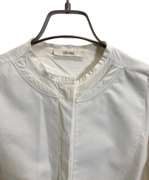 CELINE（セリーヌ）CELINE (セリーヌ) タキシードシャツ ホワイト サイズ:34の古着・服飾アイテム