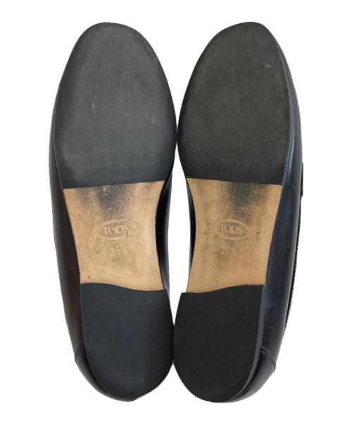 TOD'S（トッズ）TOD'S (トッズ) KATE LEATHER LOAFERS ブラック サイズ:35　1/2の古着・服飾アイテム