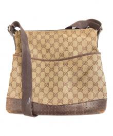 GUCCI（グッチ）の古着「GGキャンバスショルダーバッグ」｜ブラウン