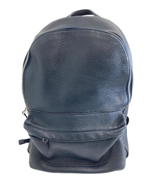 PELLE MORBIDA（ペッレモルビダ）PELLE MORBIDA (ペッレモルビダ) レザーバックパック ネイビーの古着・服飾アイテム