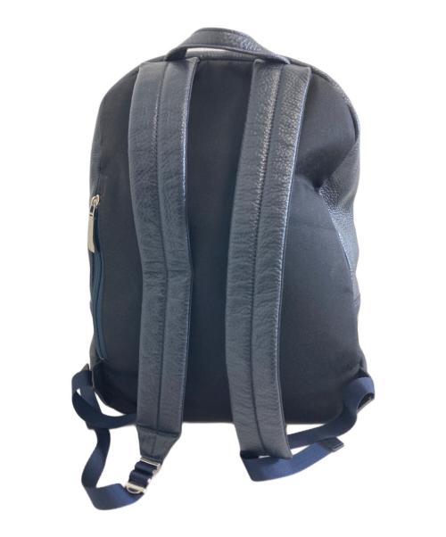 PELLE MORBIDA（ペッレモルビダ）PELLE MORBIDA (ペッレモルビダ) レザーバックパック ネイビーの古着・服飾アイテム