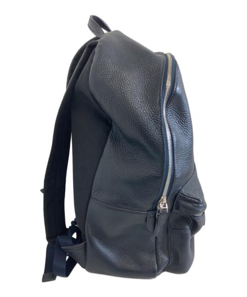 PELLE MORBIDA（ペッレモルビダ）PELLE MORBIDA (ペッレモルビダ) レザーバックパック ネイビーの古着・服飾アイテム