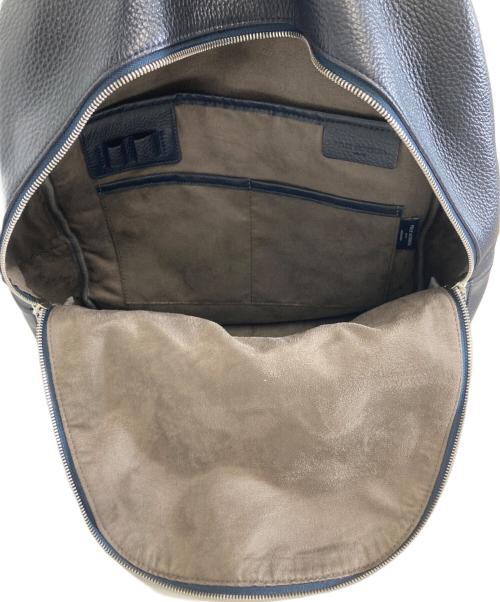 PELLE MORBIDA（ペッレモルビダ）PELLE MORBIDA (ペッレモルビダ) レザーバックパック ネイビーの古着・服飾アイテム