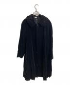 COMME des GARCONS tricotコムデギャルソントリコ）の古着「ベロアコート」｜ブラック