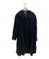 COMME des GARCONS tricot（コムデギャルソントリコ）の古着「ベロアコート」｜ブラック