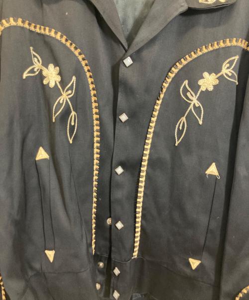 MACMURRAY（マクマリー）MACMURRAY (マクマリー) レーヨンギャバウエスタンジャケット ブラック サイズ:Mの古着・服飾アイテム